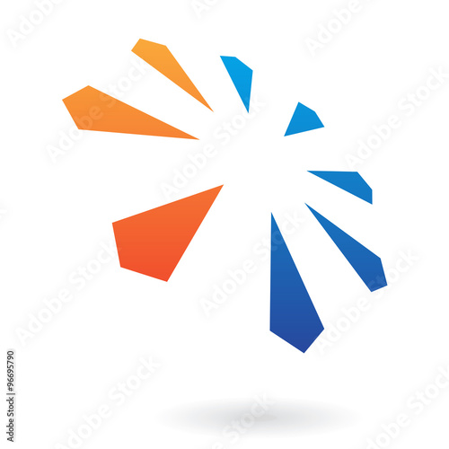 Free Download Distorted Colorful Round Abstract Icon - GFXLoad