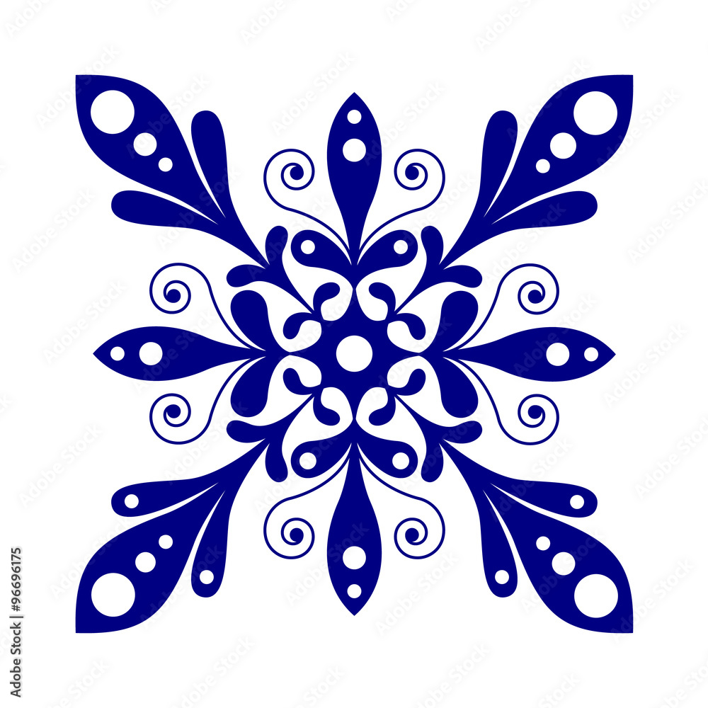 Beautiful snowflake vector design