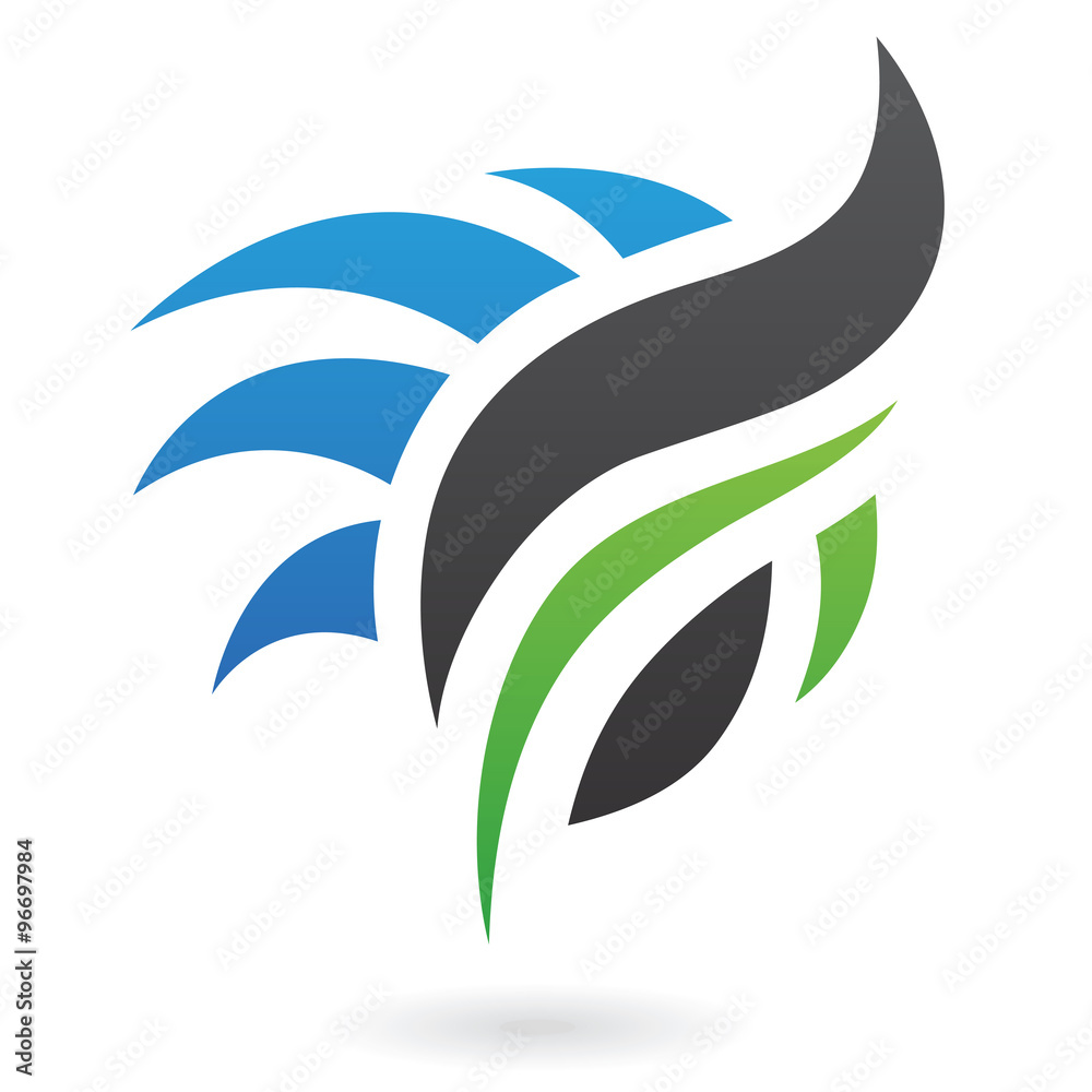 Colorful Abstract Nature Icon Colorful Abstract Nature Icon