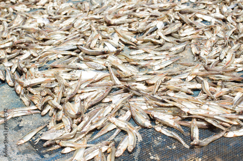 Fish dry in fisherman village, Thailand