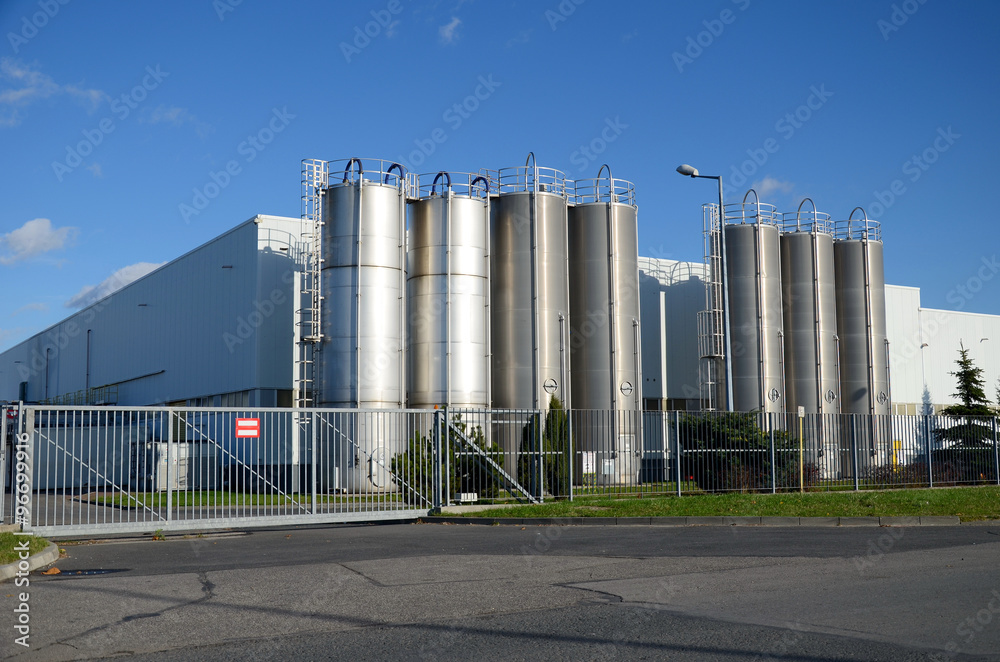 Modern factory building