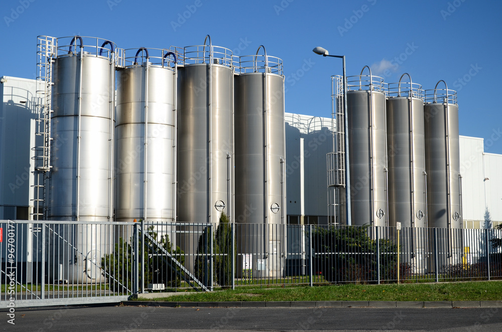 Modern factory building