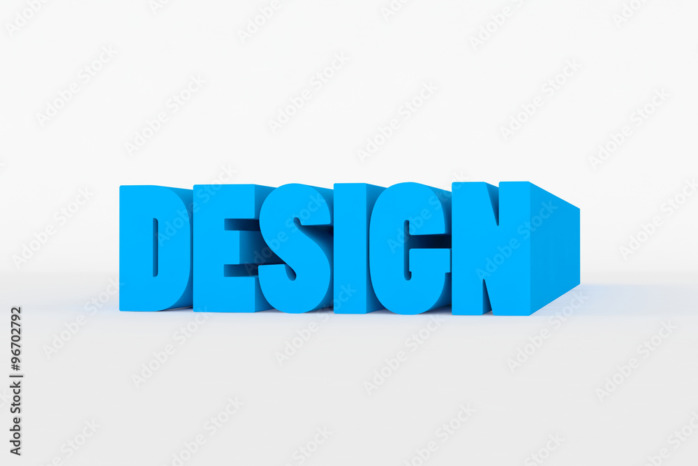 Big 3D bold text - design
