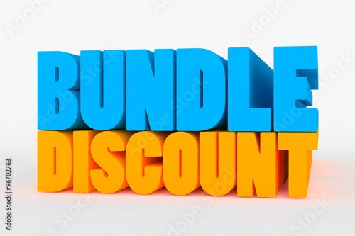 Big 3D bold text - bundle discount