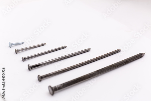 Closeup of the metalic screws