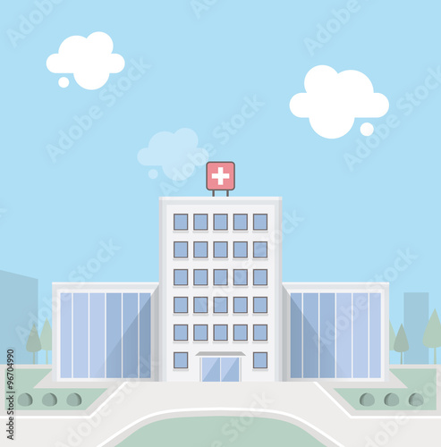 Hospital building. EPS10.