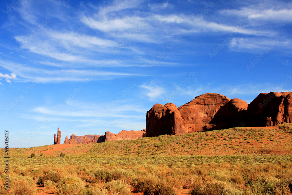 View of Monument Valley in Utah,  United States Of America