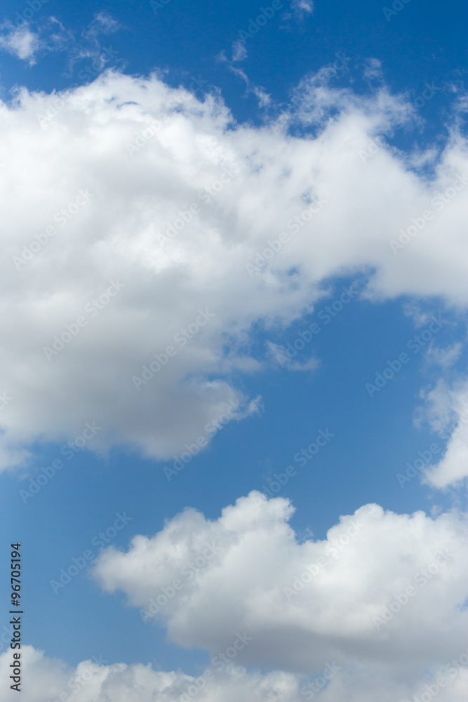 beautiful clouds on a blue sky