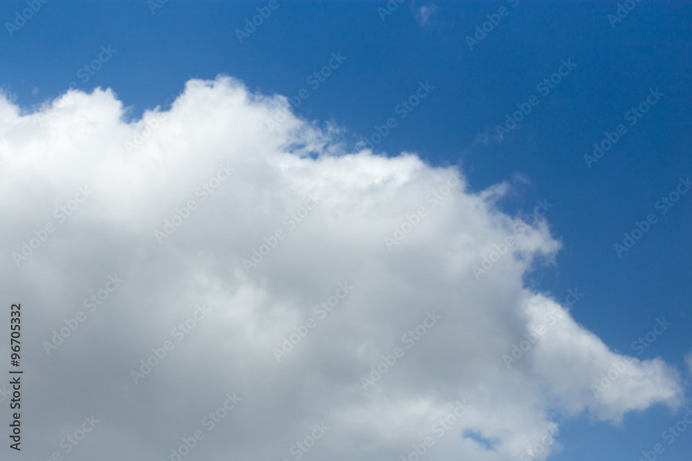 Naklejka beautiful clouds against blue sky