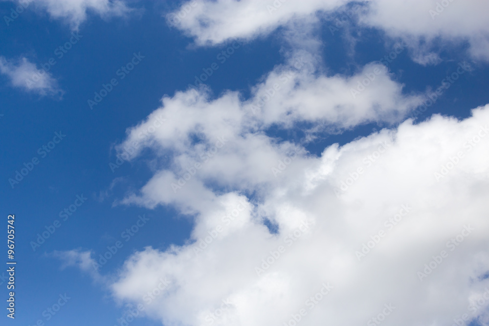 beautiful clouds on a blue sky