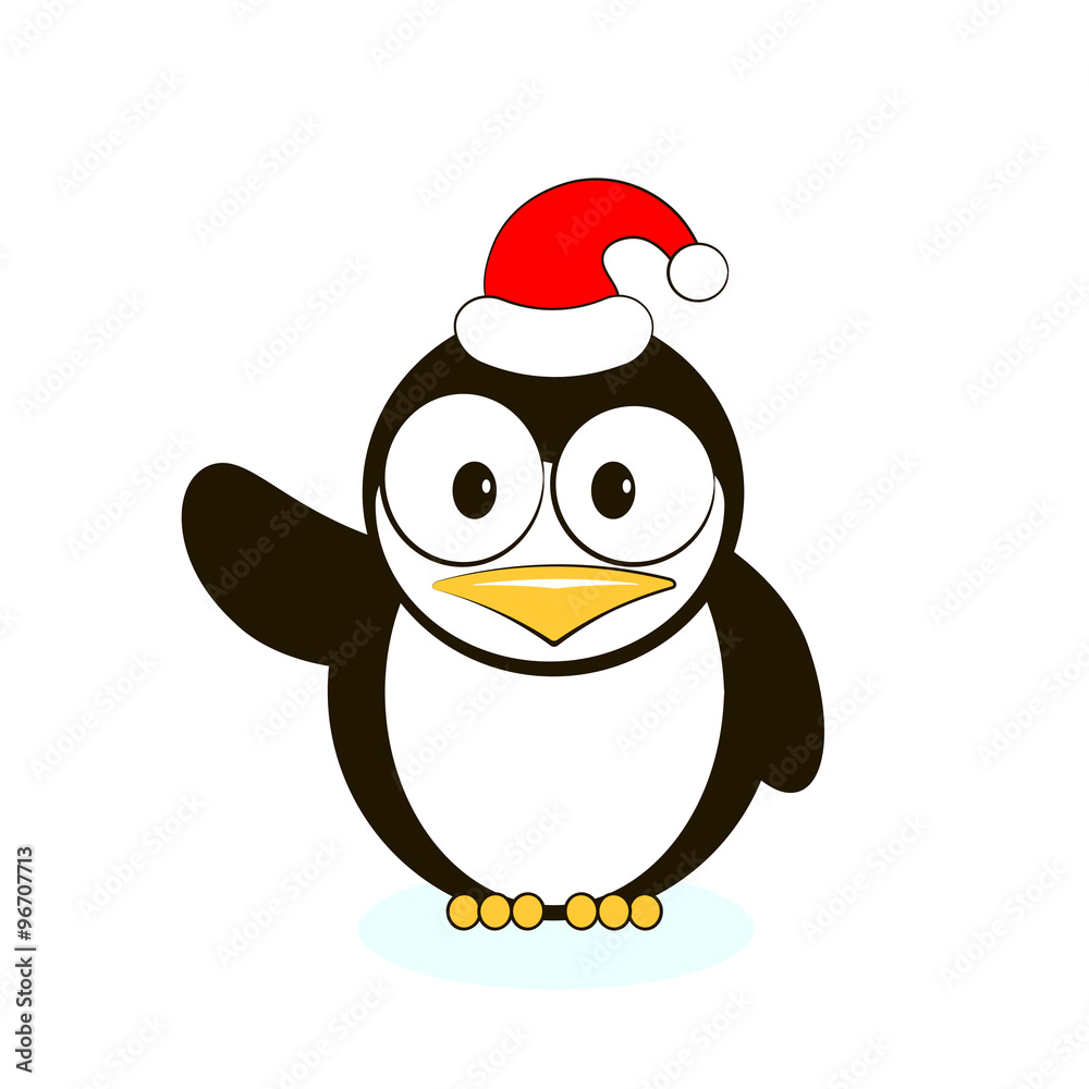 Fototapeta premium Vector of cute penguin