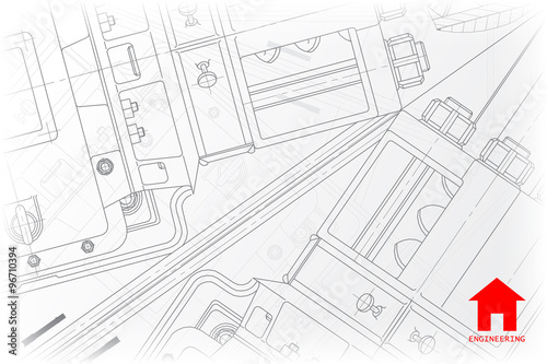 Vector architect background