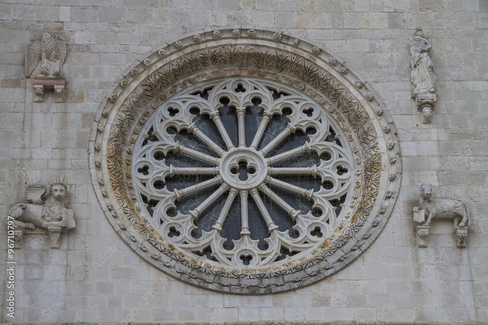 rosette of a church