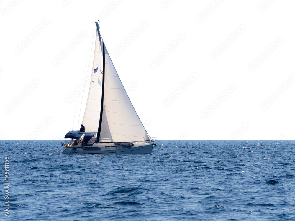 Yacht auf See
