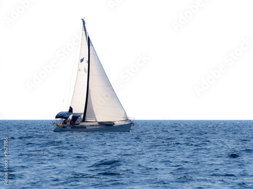 Yacht auf See