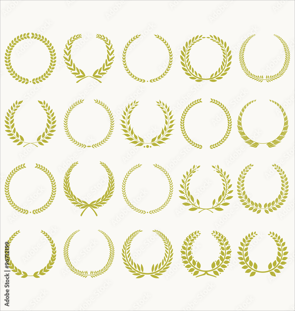 laurel wreath green collection laurel wreath green collection