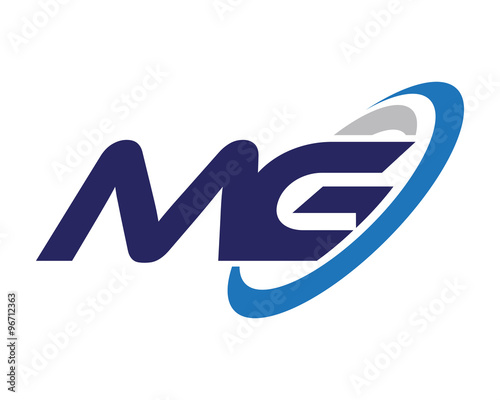MG Letter Swoosh Group Logo