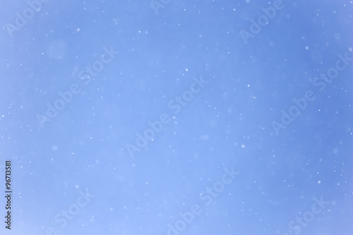 Snow in blue sky © schankz