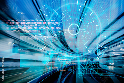 cyber laser target on a speed concept