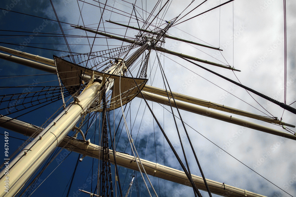 Fototapeta premium Sailing boat mast