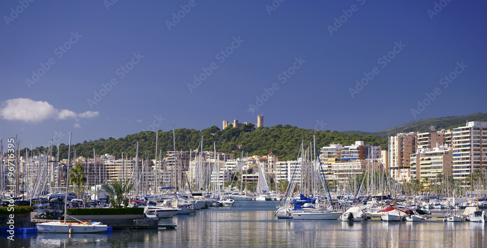 Port of Palma and Bellver Castle