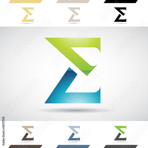 Logo Shapes and Icons of Letter E