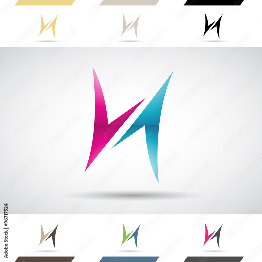 Logo Shapes and Icons of Letter H