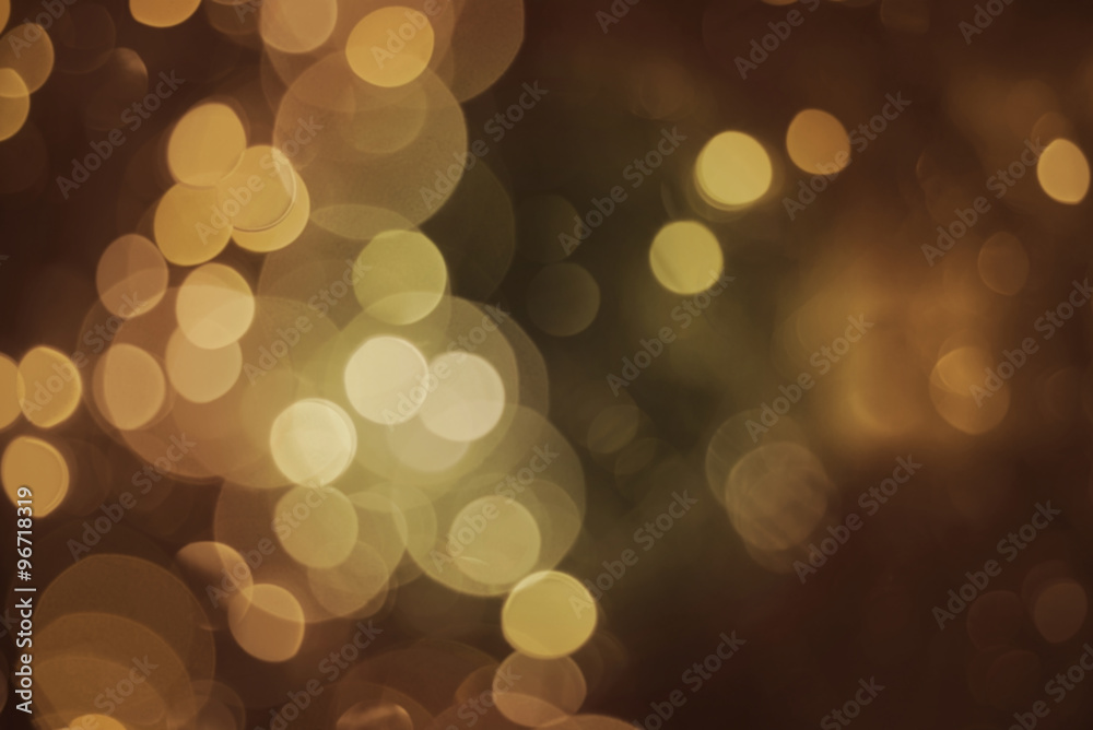 Obraz premium Blur light gold glitter bokeh background event