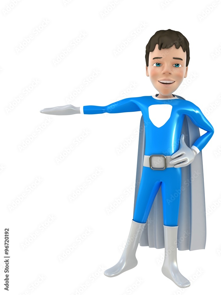 Little superhero posing Little superhero posing