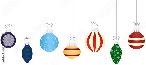 Collection of Christmas baubles
