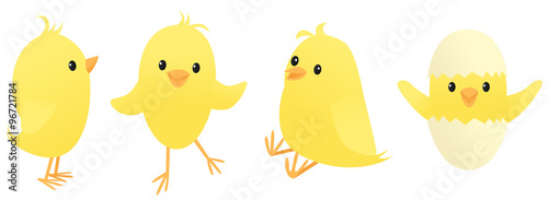 Four little chicks