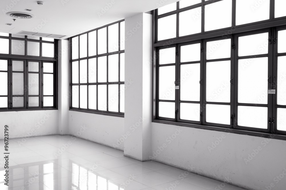 Black and white Abstract Clear Bright Windows with reflection Black and white Abstract Clear Bright Windows with reflection