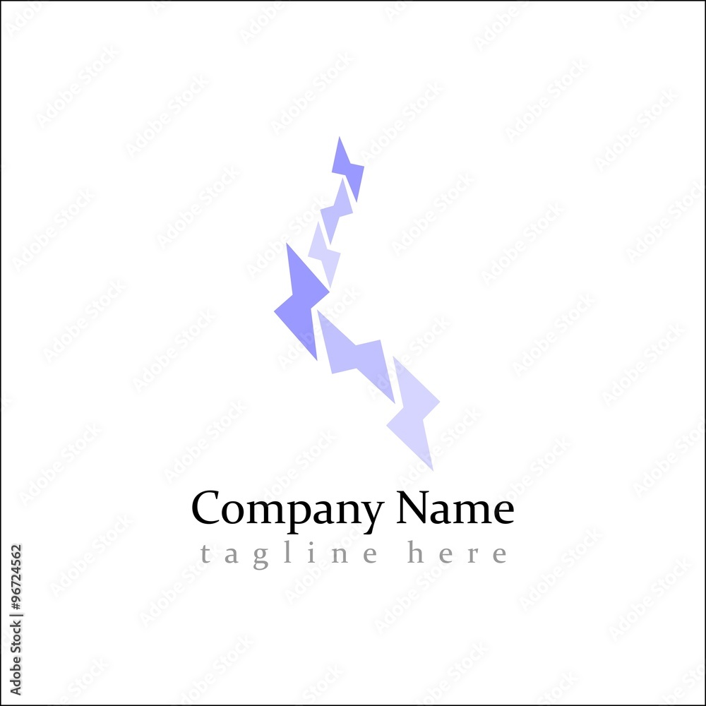 Fototapeta premium electric vector logo icon