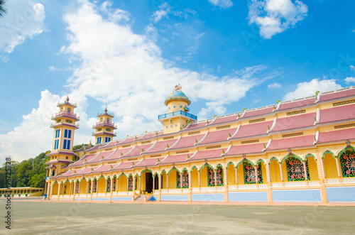Cao Dai Temple in Tay Ninh province, near ho chi minh city, Viet