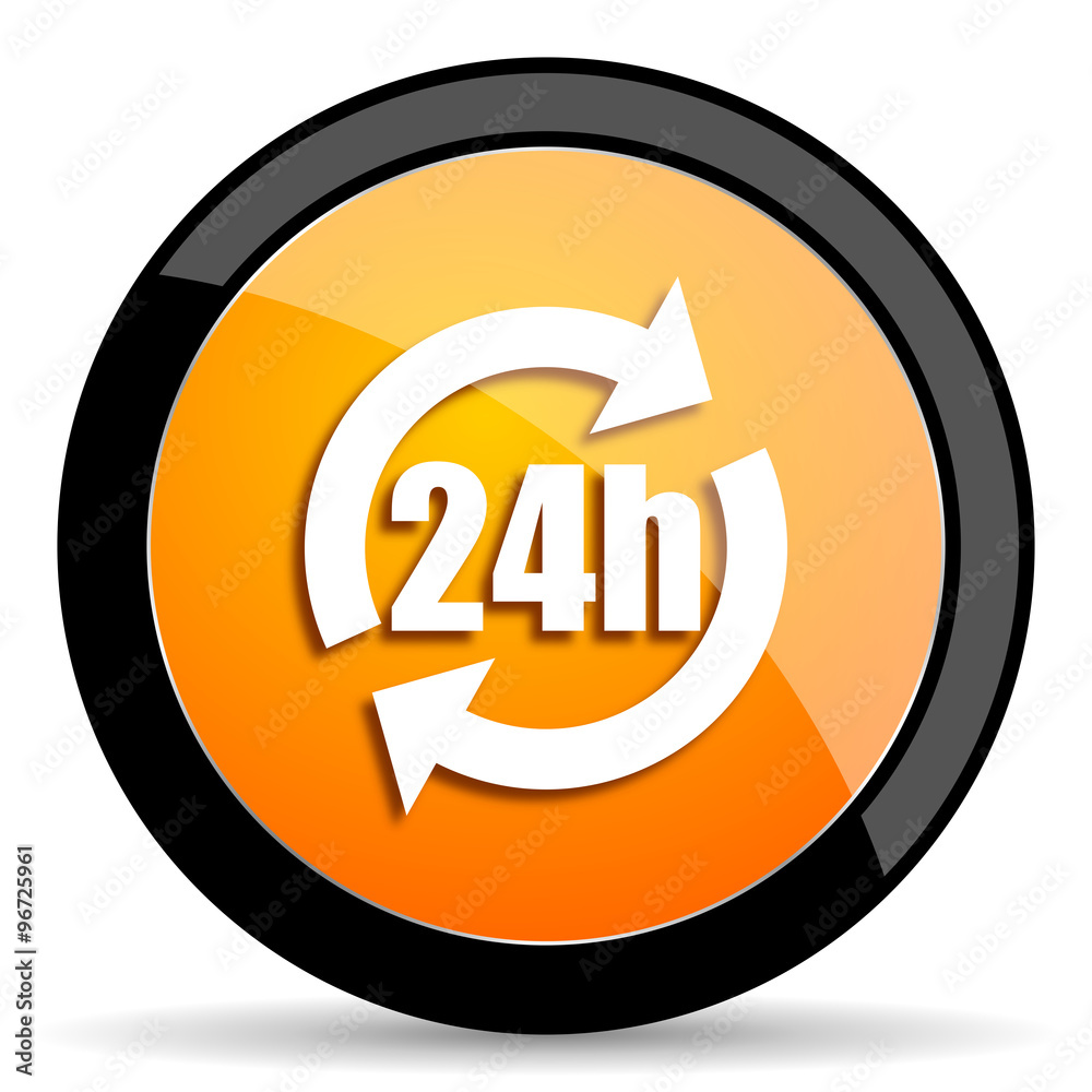 24h orange icon 24h orange icon