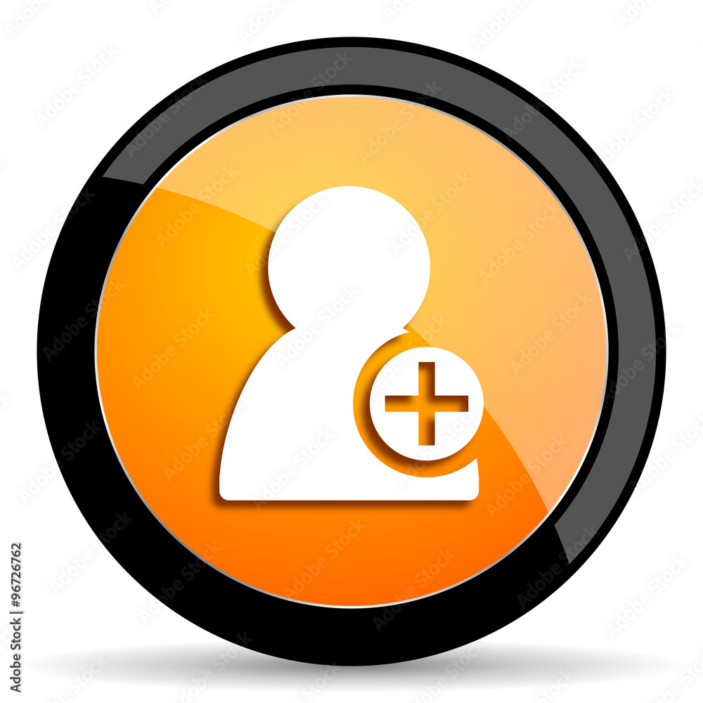 add contact orange icon add contact orange icon
