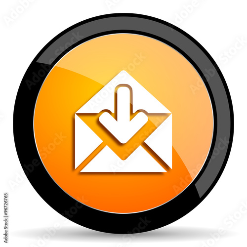 Free Download email orange icon - GFXLoad