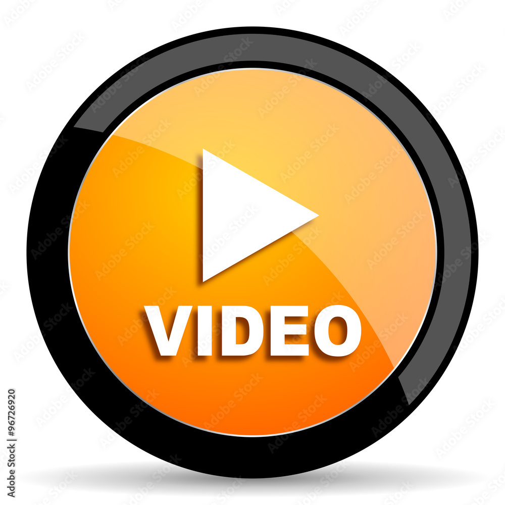 video orange icon video orange icon