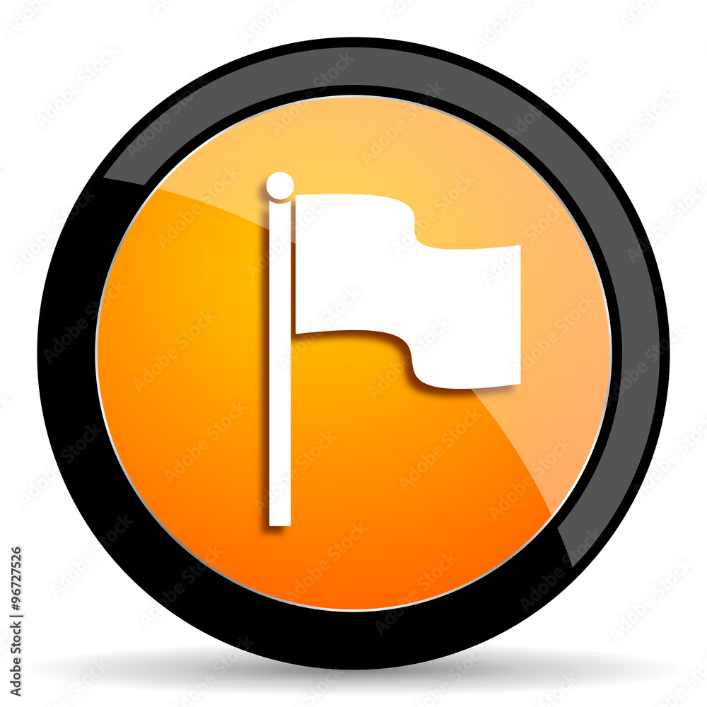 flag orange icon