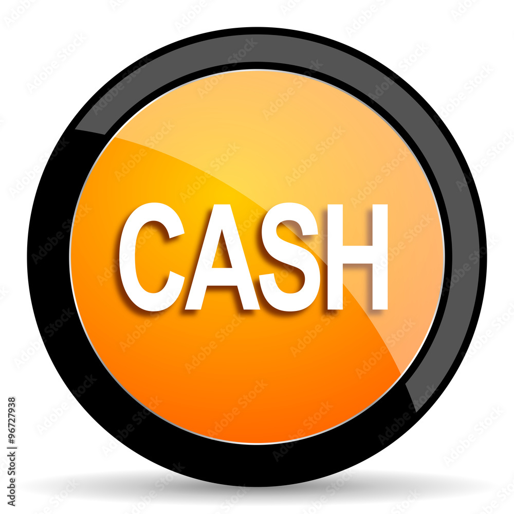 cash orange icon