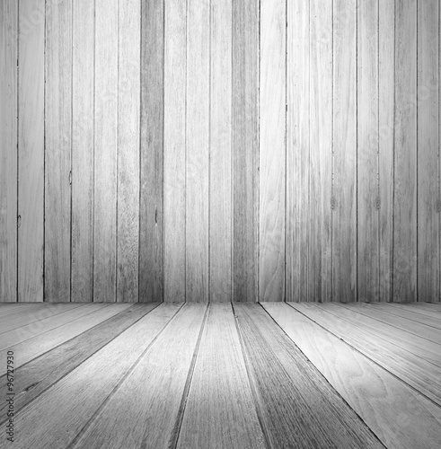 Empty a white wood Interior of vintage room © fotobieshutterb