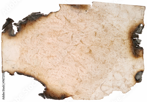 burnt paper