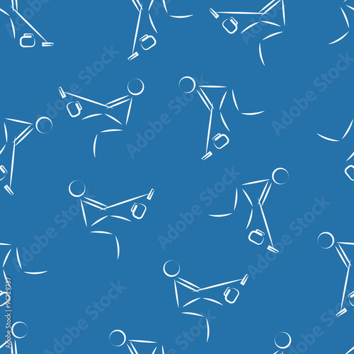 Curling seamless pattern background