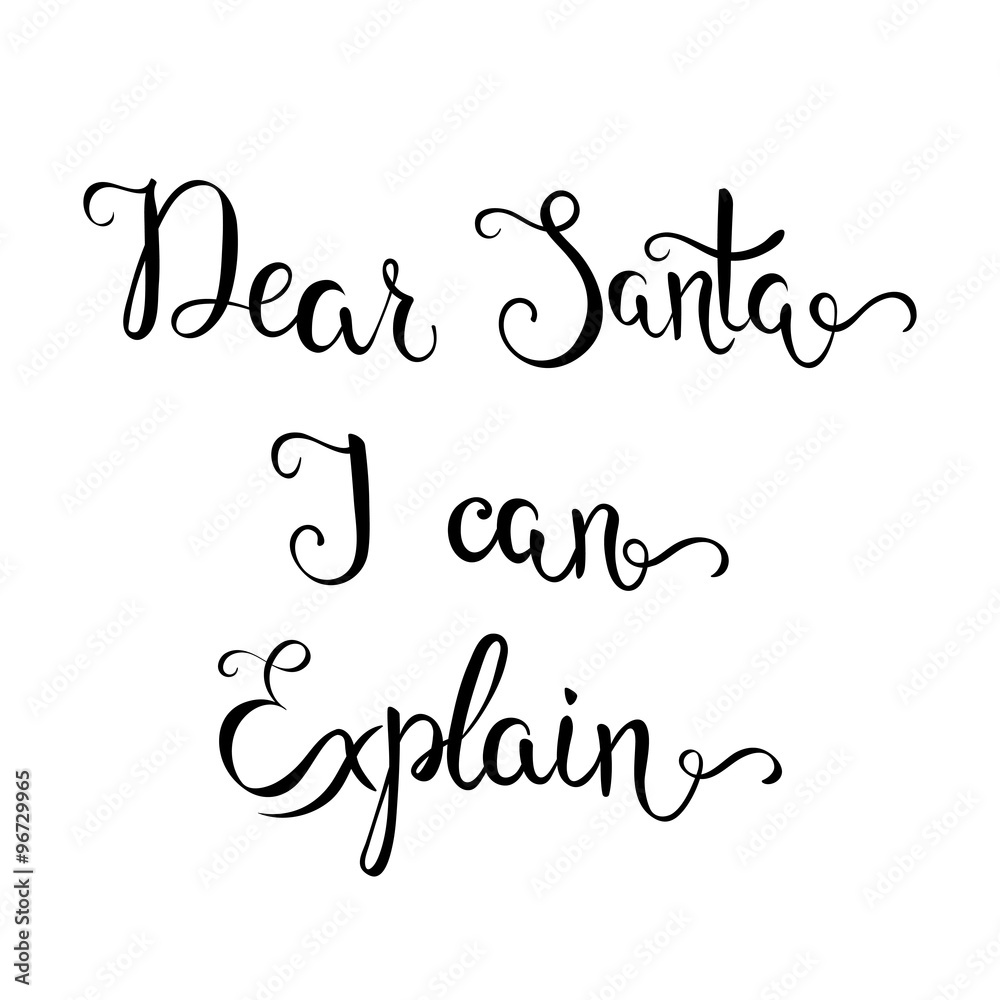 Hand-lettering Christmas quote.