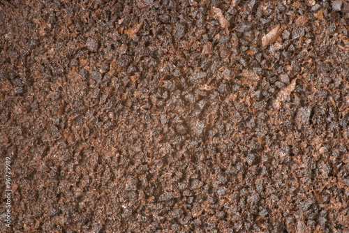 Wet coffee ground texture