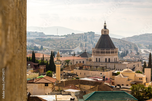 Tableau sur toile Nazareth panorama, Israel