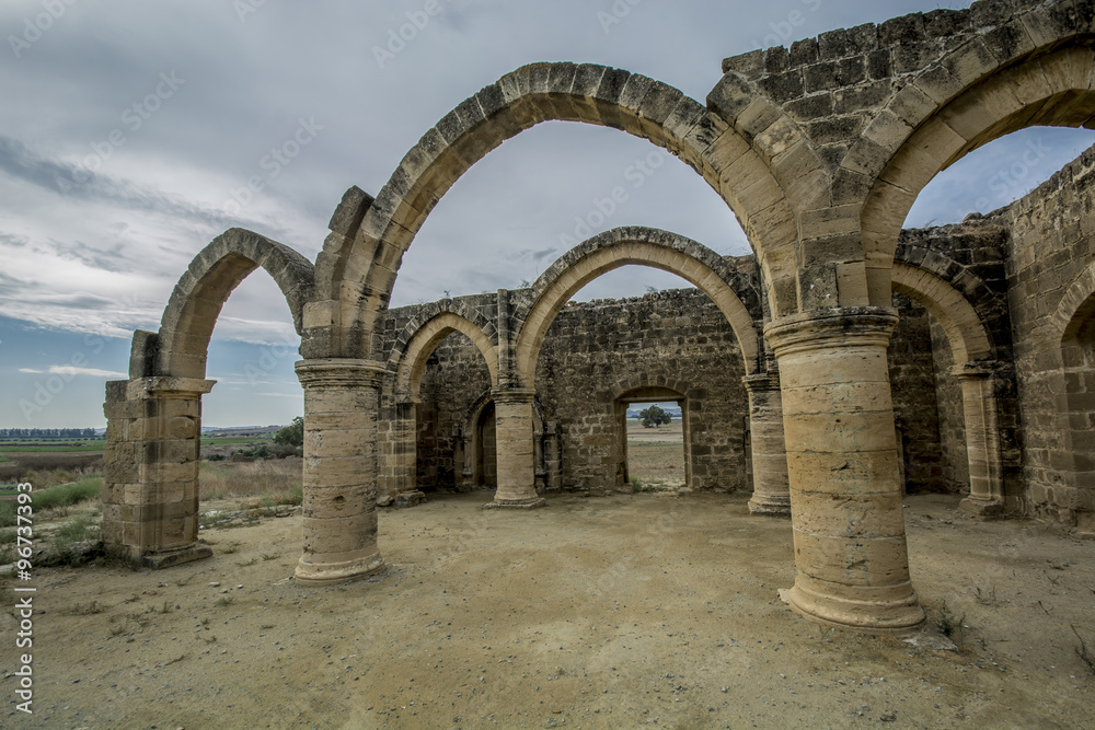 Ruins of Agios Sozomenos , Nicosia district. Cyprus