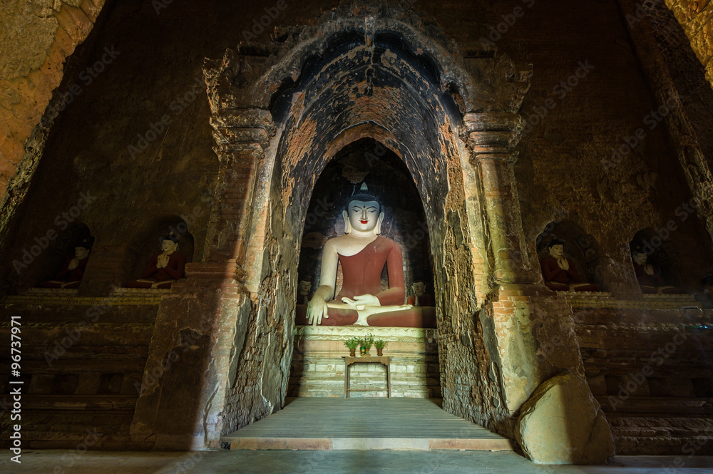 Bagan is ancient city with thousands of ancient temples in Myanmar.