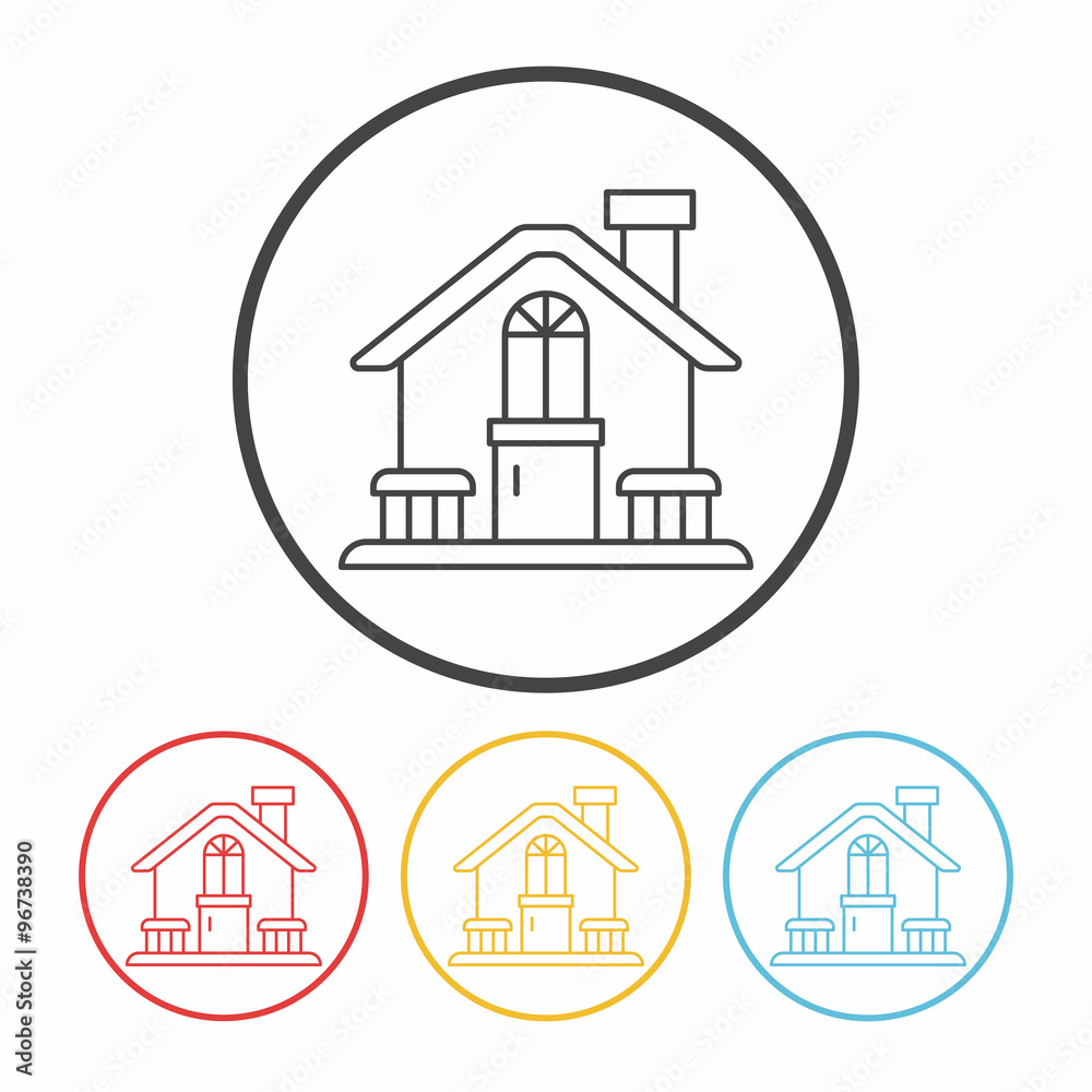 building line icon building line icon