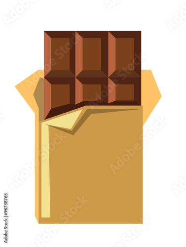 vector chocolate bar